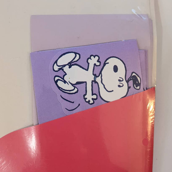 Vintage Snoopy & Woodstock Stationary Set from Hallmark Sealed RARE - Picture 6 of 6